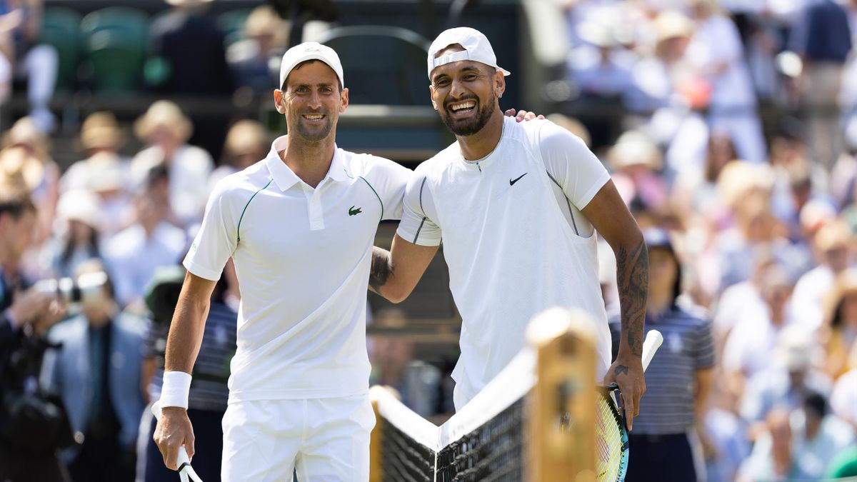 Wimbledon Nick Kyrgios entfacht Bromance mit Novak Djokovic neu - Australier drückt Rekord-Champion die Daumen