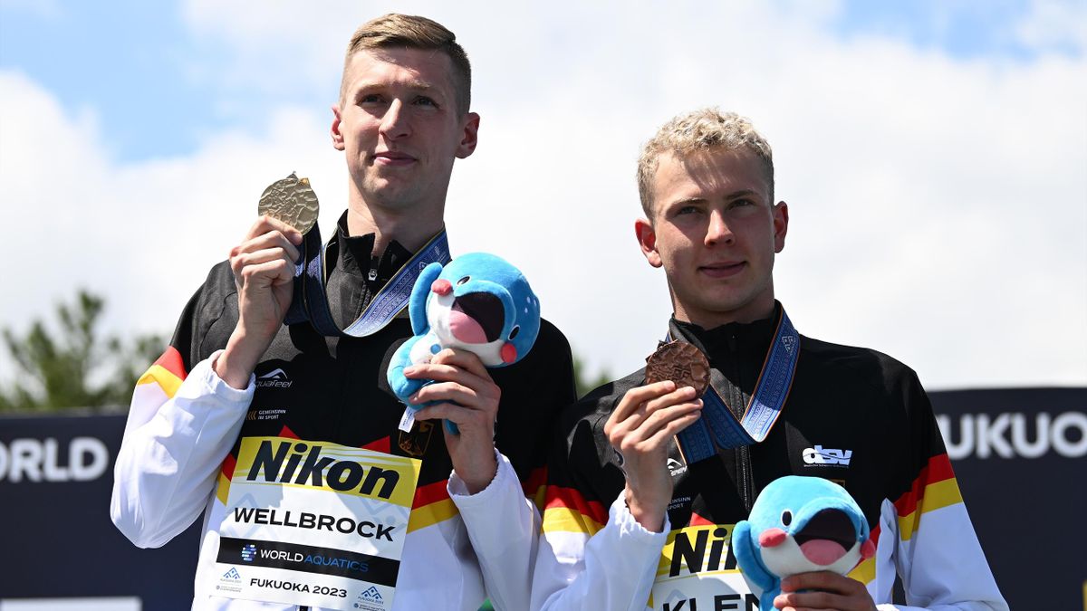 Schwimm-WM 2023 Florian Wellbrock gewinnt WM-Gold über 10 km - Oliver Klemet holt Bronze für Deutschland