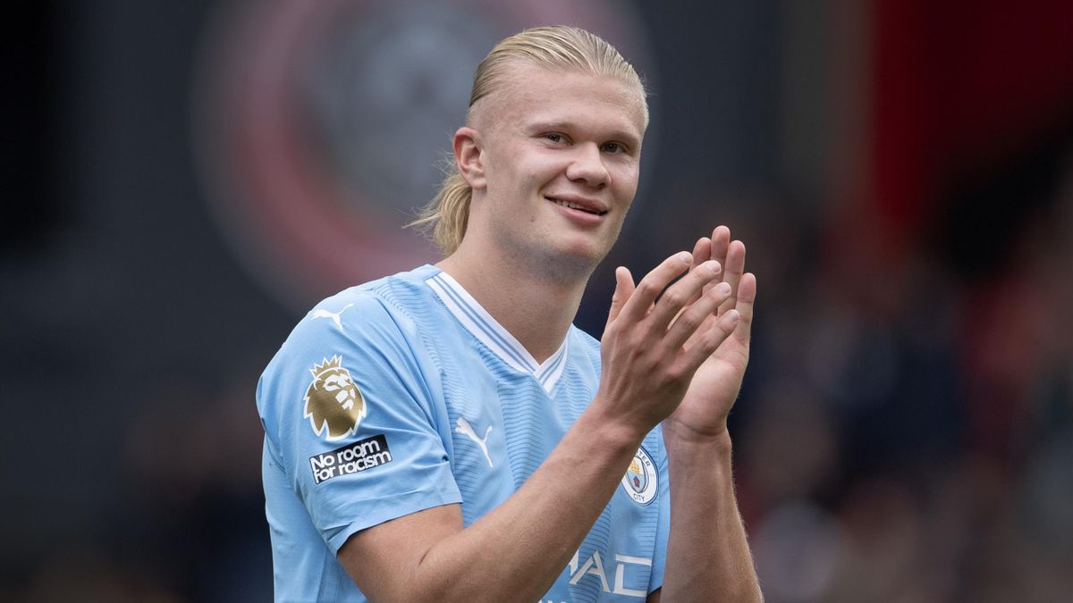 Erling Haaland Of Manchester City Wins The 2023 Footballer Of The Year Award