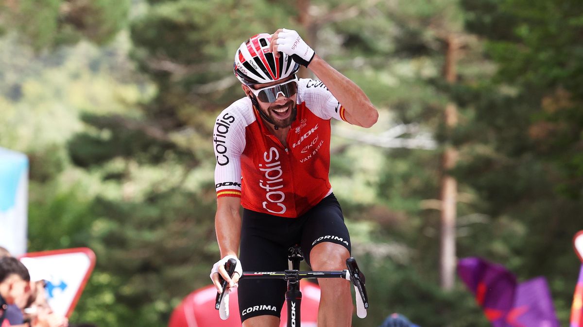Vuelta a Espana 2023 Jesus Herrada takes Stage 11 and polka dots, Sepp Kuss keeps red despite late Remco Evenepoel dig