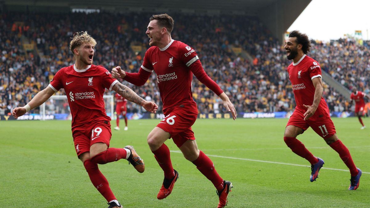 Wolves 1-3 Liverpool Andy Robertson and Harvey Elliott strike late to give Jurgen Klopps side all three points
