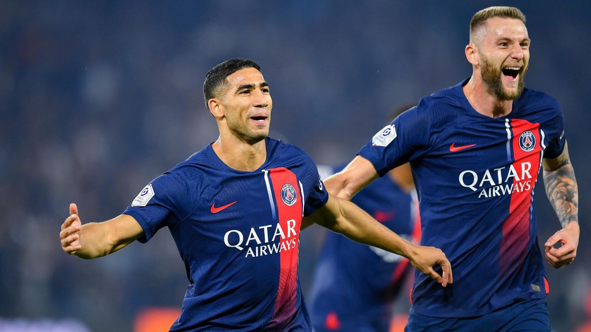PSG 4-0 Marseille: Achraf Hakimi and Randal Kolo Muani star in Le Classique  win but Kylian Mbappe hobbles off - Eurosport