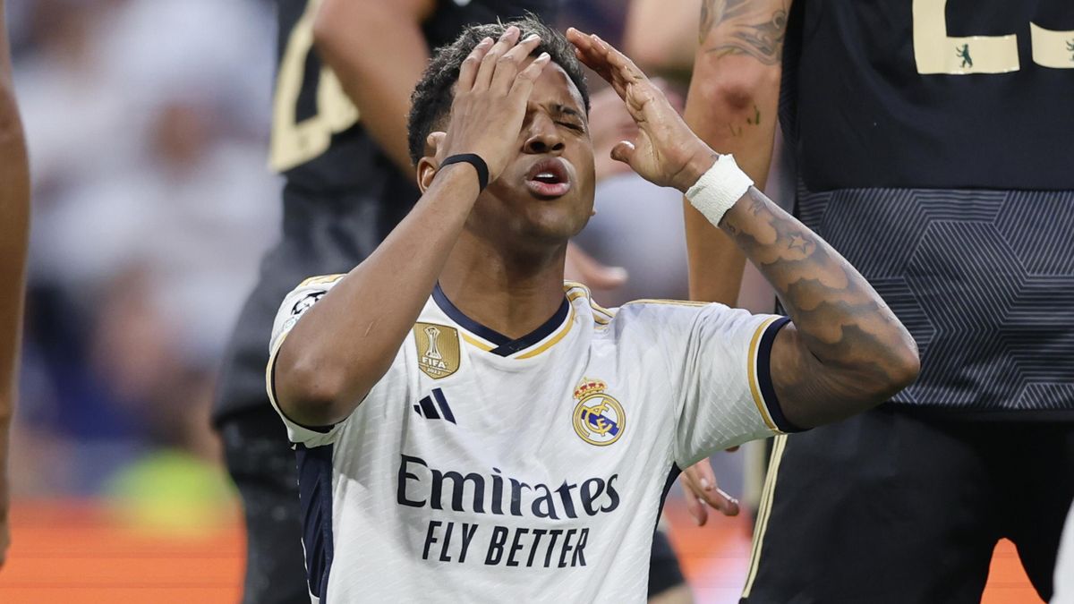 Los preocupantes datos negativos de Rodrygo Goes que ilustran la falta de gol del Real Madrid - Eurosport