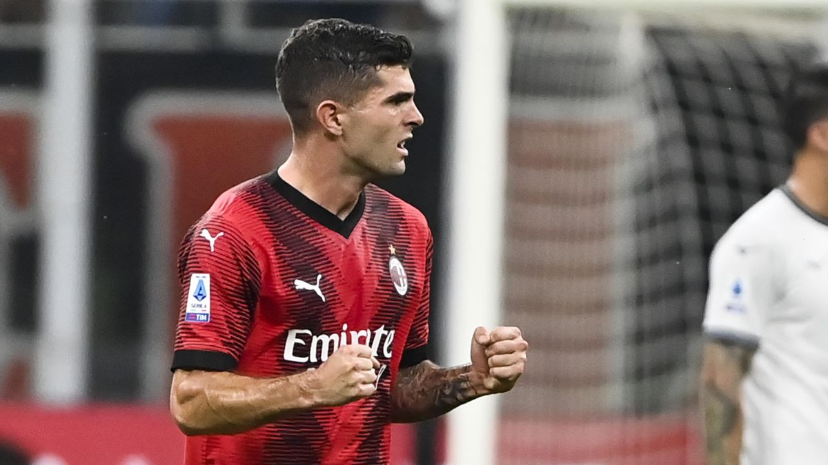 AC Milan 2-0 SS Lazio: Christian Pulisic and Noah Okafor goals see  Rossoneri briefly top of Serie A - Eurosport