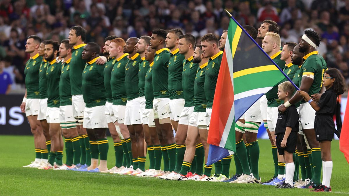 Coupe du monde 2023 : L'Afrique du Sud privée d'hymne et de drapeau pour la  suite du Mondial ? - Eurosport