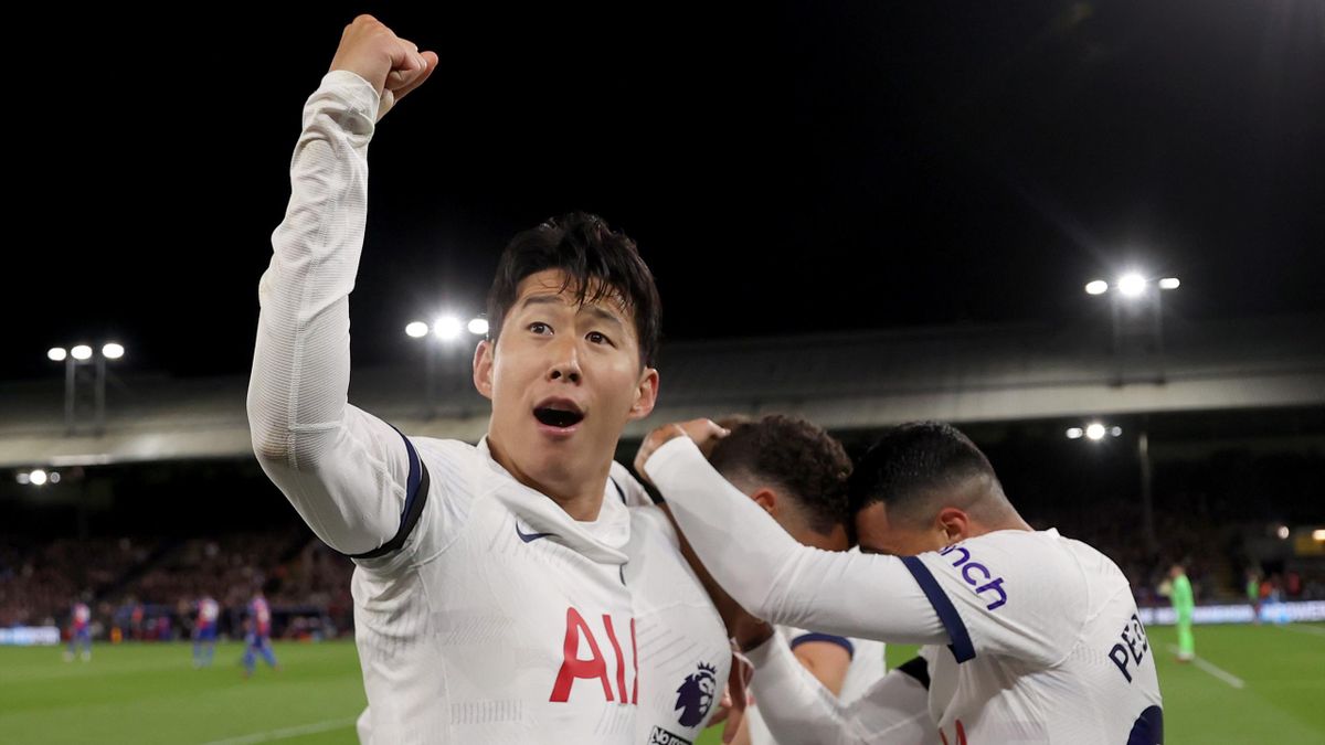 Crystal Palace 1-2 Tottenham Hotspur: Heung-min Son scores again as Ange  Postecoglou's Spurs stay top of the league - Eurosport