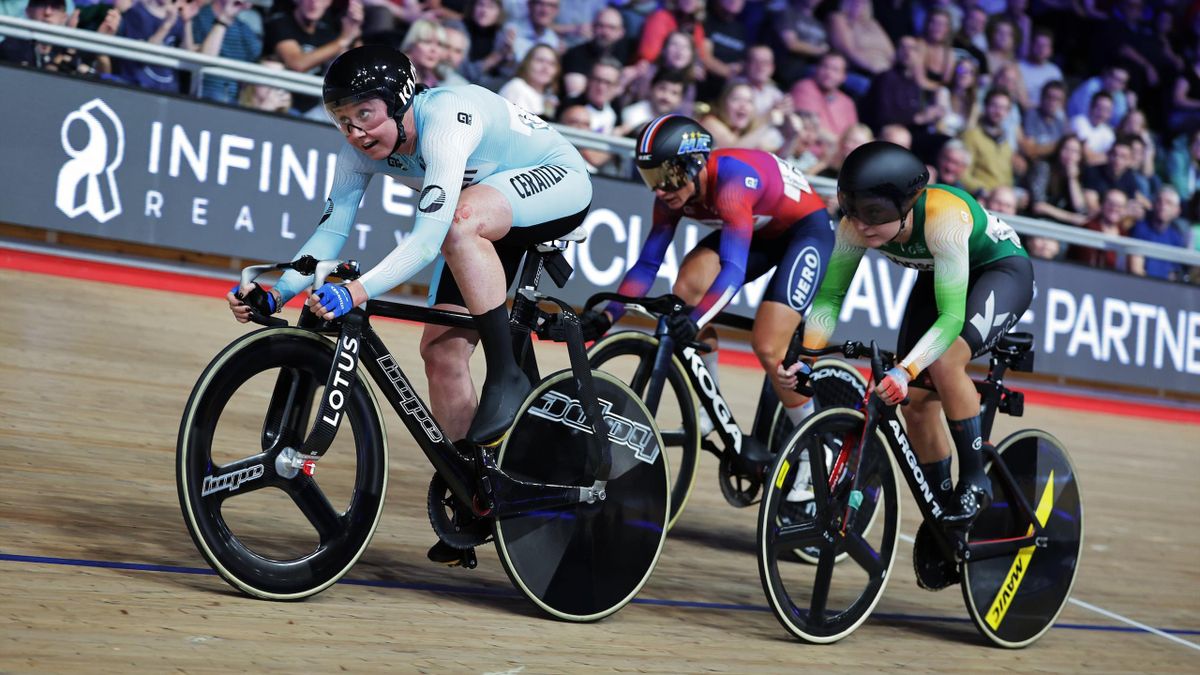 Das deutsche Sprinter-Duo Pröpster und Spiegel will bei der UCI Track ...
