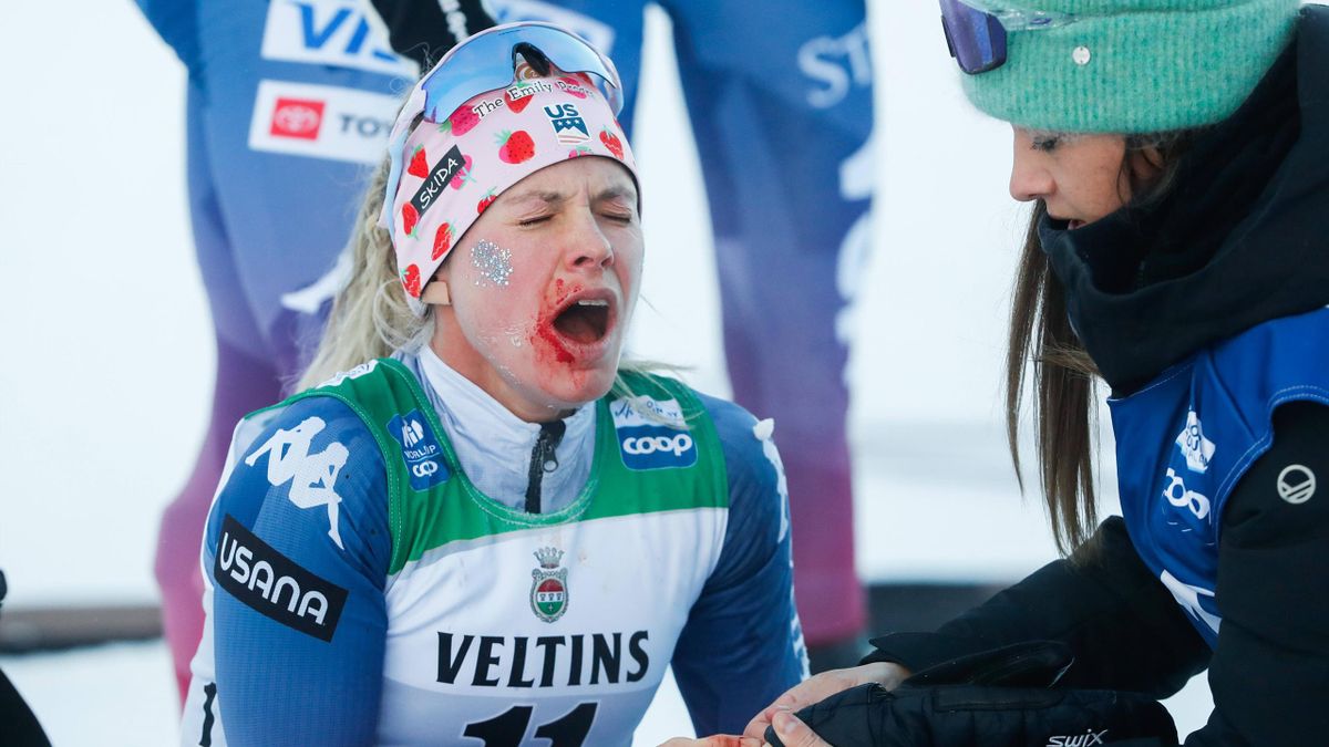 Jessie Diggins erlebt Riesendrama Podestplatz trotz Handschuhverlust