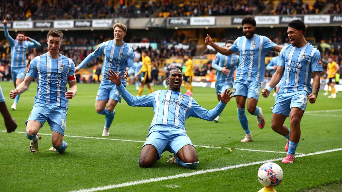 Wolves 2-3 Coventry City: Astonishing four-goal finale sees Championship  side make FA Cup semi-finals - Eurosport