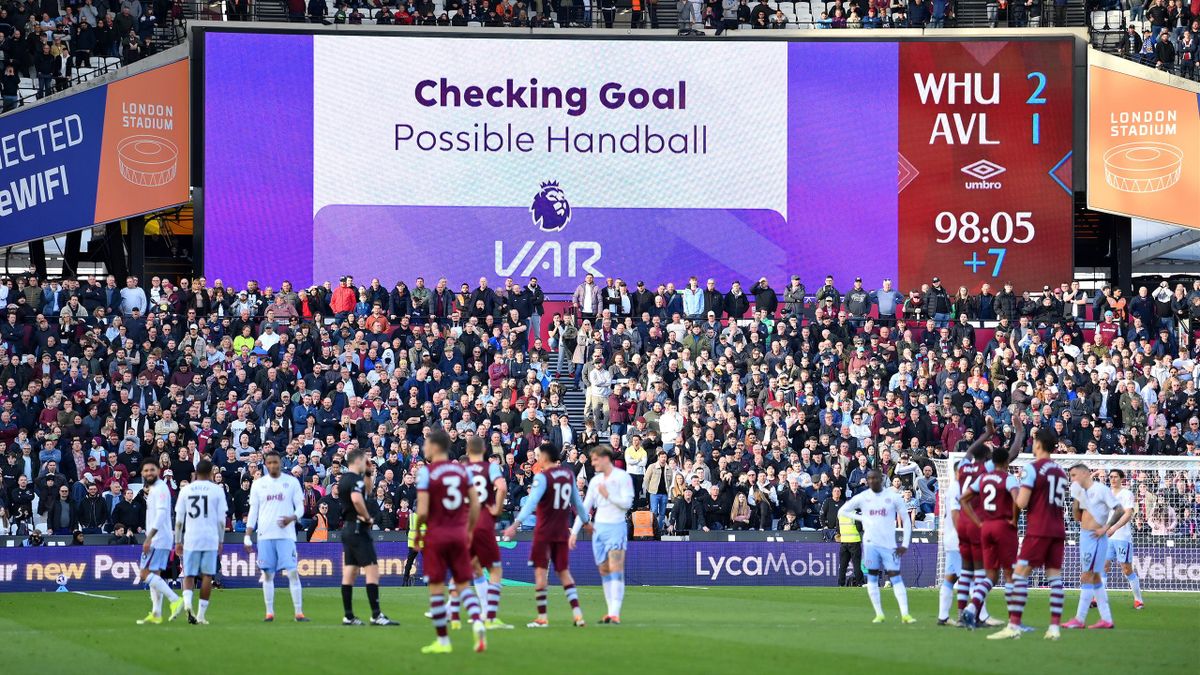 West Ham 1 1 Aston Villa VAR denies Irons stoppage time winner after Tomas Soucek handball Eurosport