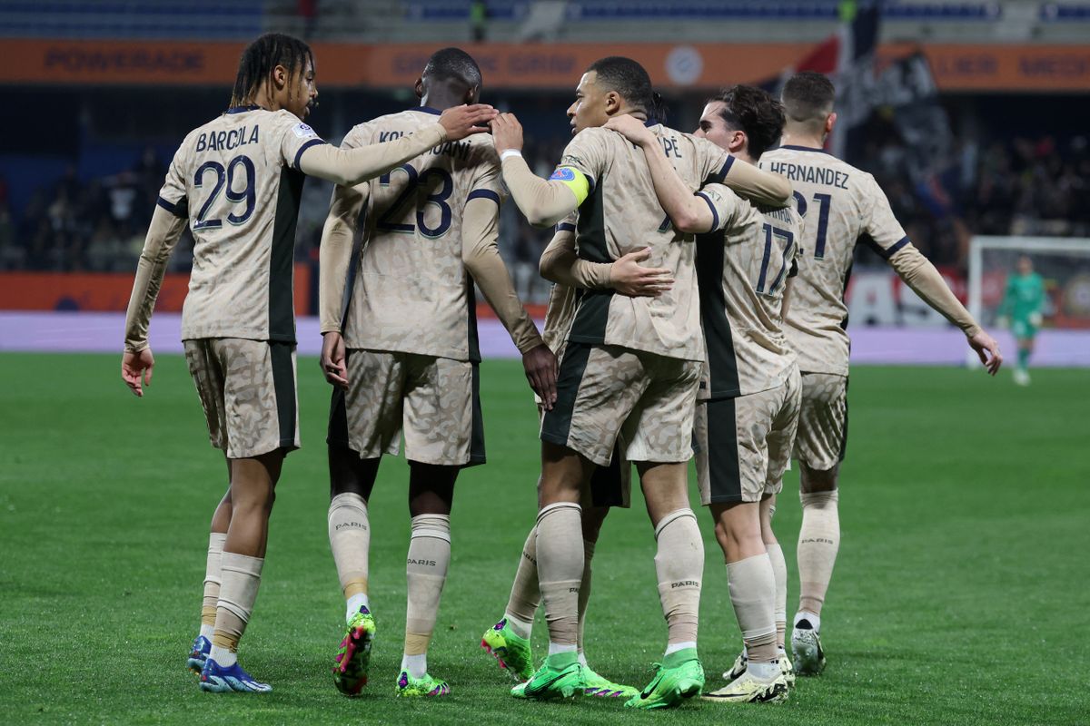 Ligue 1 - Montpellier-PSG 2-6: triplo Mbappé, reti di Vitinha, Lee e ...