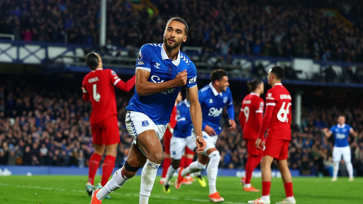 Everton 2-0 Liverpool - Liverpool suffer huge title blow as Branthwaite and  Calvert-Lewin give Everton derby day victory - Eurosport