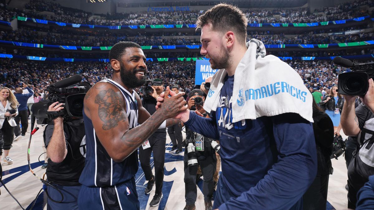 NBA We re both born for this Kyrie Irving and Luka Doncic take Mavericks to 3 0 lead over Timberwolves Eurosport