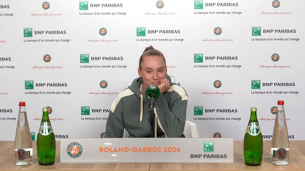 French Open Better questions please Elena Rybakina responds to reporters following first round win