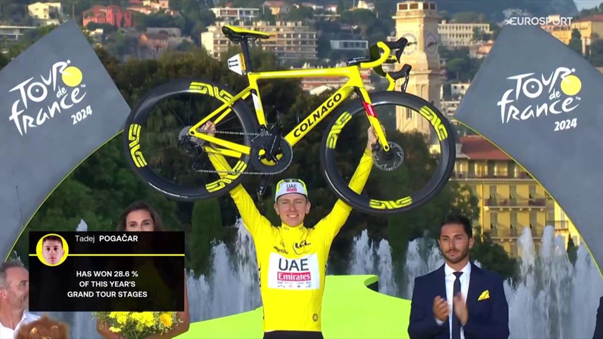 Ciclismo: Tour De France '98 Vincitore Marco Pantani  ITA  Nella Maglia Gialla Su Dei Campi Elisi A Parigi In Francia Il 2 8 1998 Mmatb2