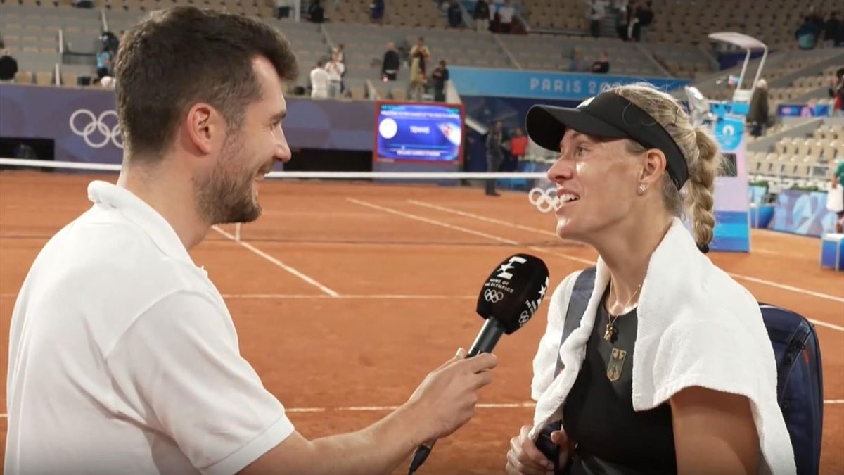 Olympia 2024 Angelique Kerber besiegt Naomi Osaka im Tennis starkes