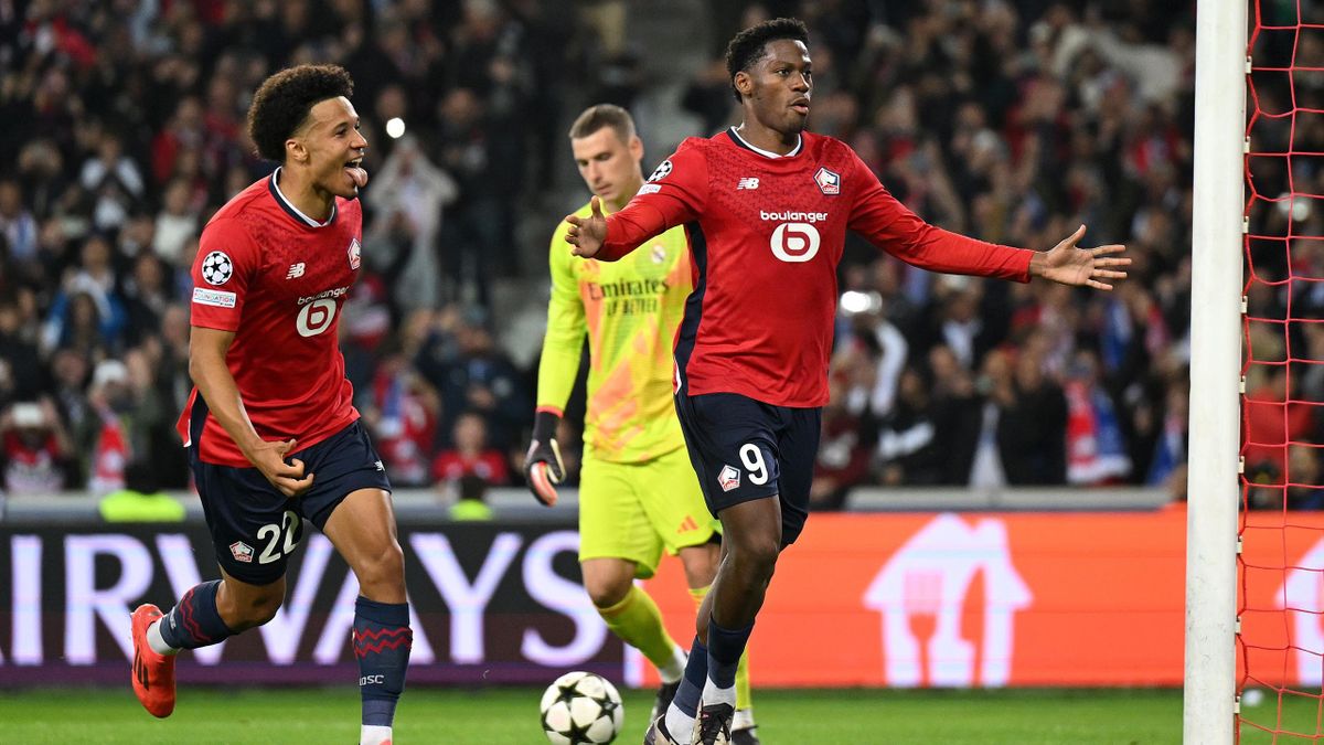 Lille 1 0 Real Madrid Jonathan David penalty earns French side famous win over reigning champions Eurosport