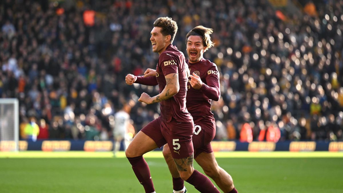 Wolverhampton Wanderers 1-2 Manchester City: Last-gasp John Stones winner sends Premier League champions top - Eurosport