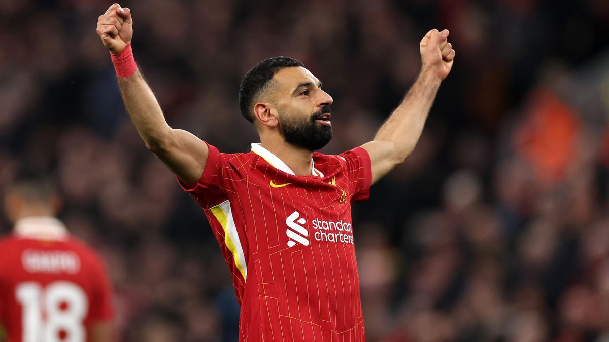 Liverpool 2-1 Brighton: Mohamed Salah to the rescue for Arne Slot's Reds as Premier League leaders down Seagulls - Eurosport