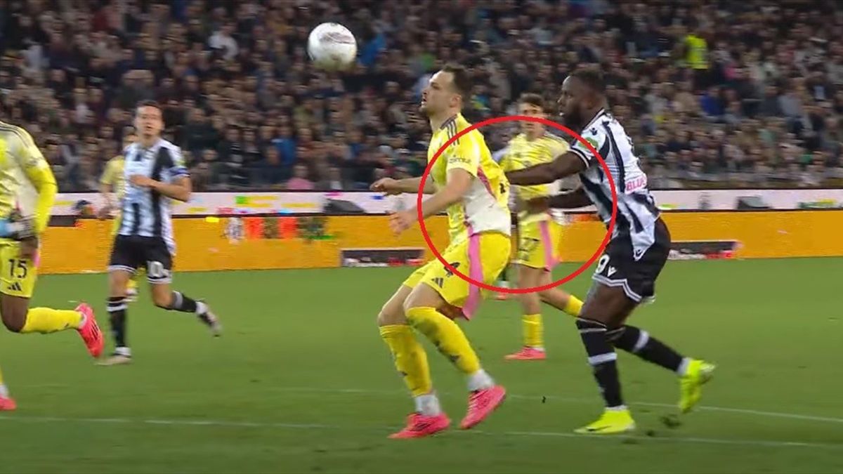Udinese-Juventus, moviola: c'è la spinta di Davis su Gatti? Annullato gol  dell'1-2 che avrebbe riaperto la partita - Eurosport
