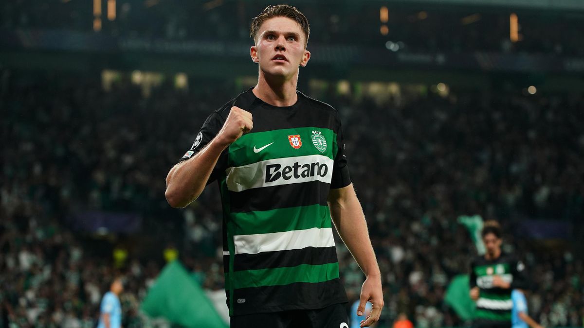 Sporting CP 4 1 Manchester City Viktor Gyokeres hat trick stuns English champions in Ruben Amorim s farewell Eurosport