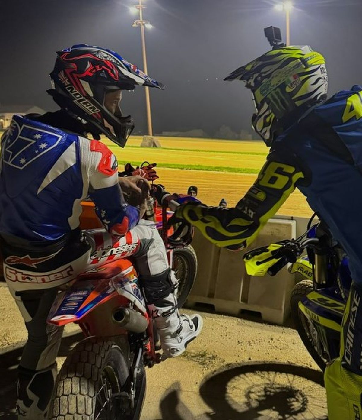 Stoner al Ranch di Rossi: 