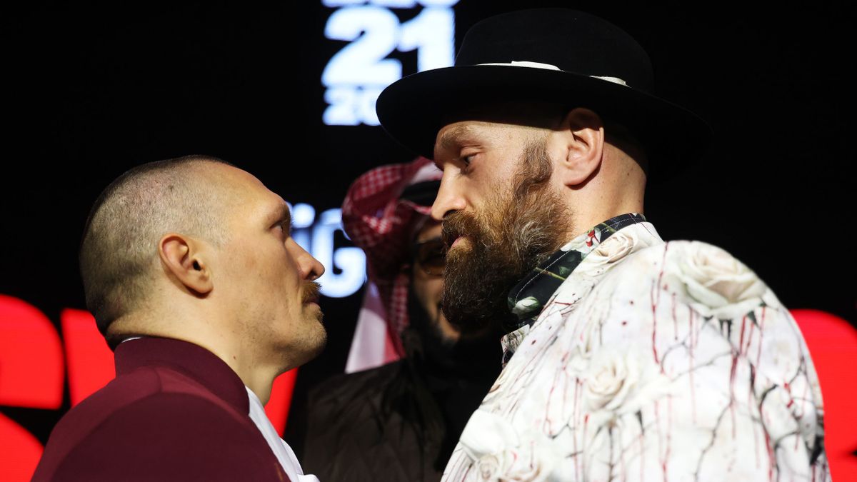 Usyk v Fury 2: Intense 11-minute face-off between Tyson Fury and Oleksandr  Usyk follows 'hurt locker' promise - Eurosport