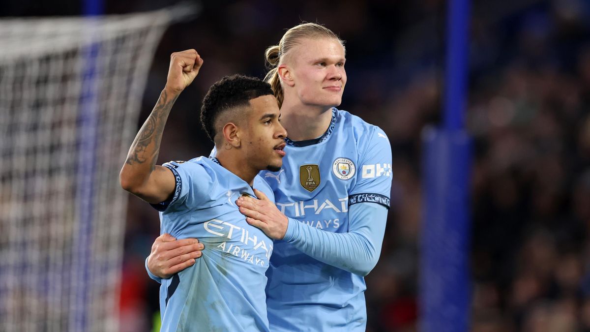 Leicester City 0 2 Manchester City Erling Haaland and Savinho goals help Citizens to much needed Premier League win Eurosport
