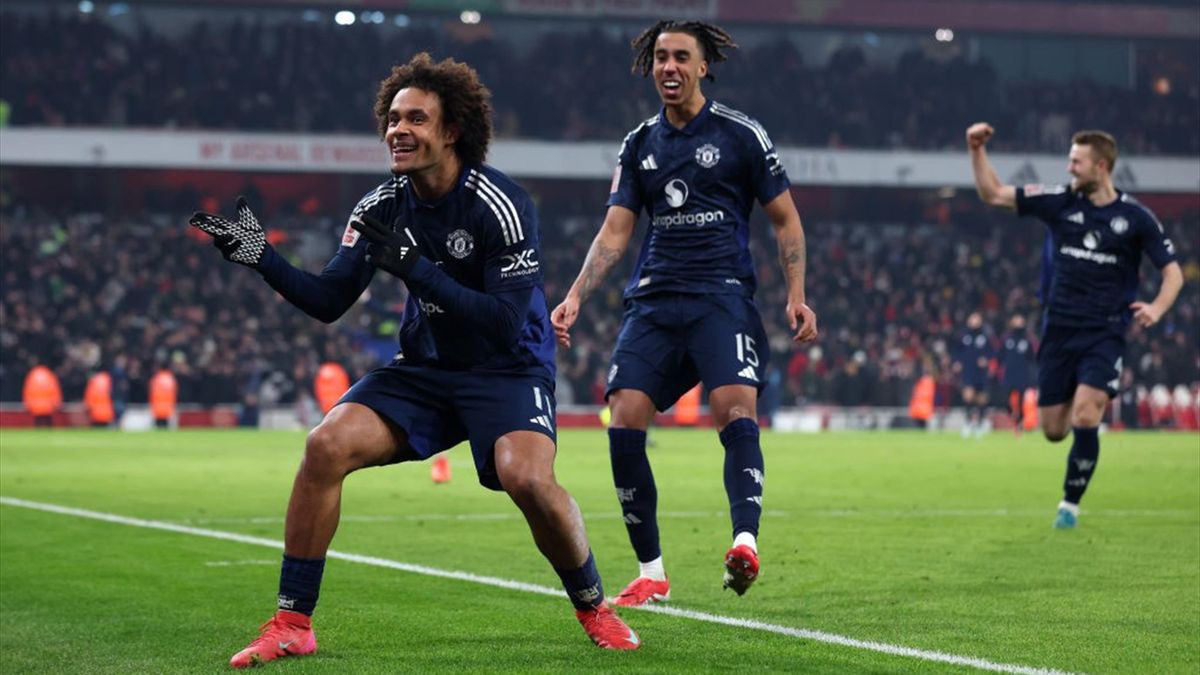 Arsenal 1-1 Man United result: The 10-man holders survive Diogo Dalot red card to win 5-3 on penalties and reach R4
