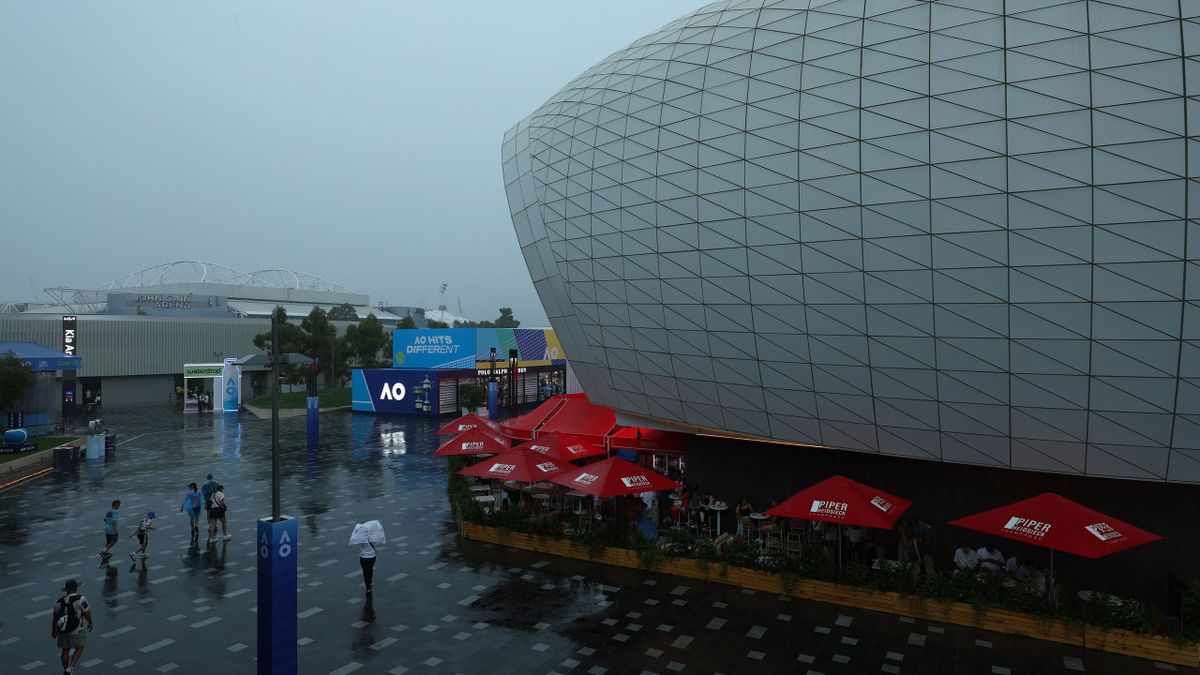 Australian Open photos Day 1 badly disrupted as torrential rain