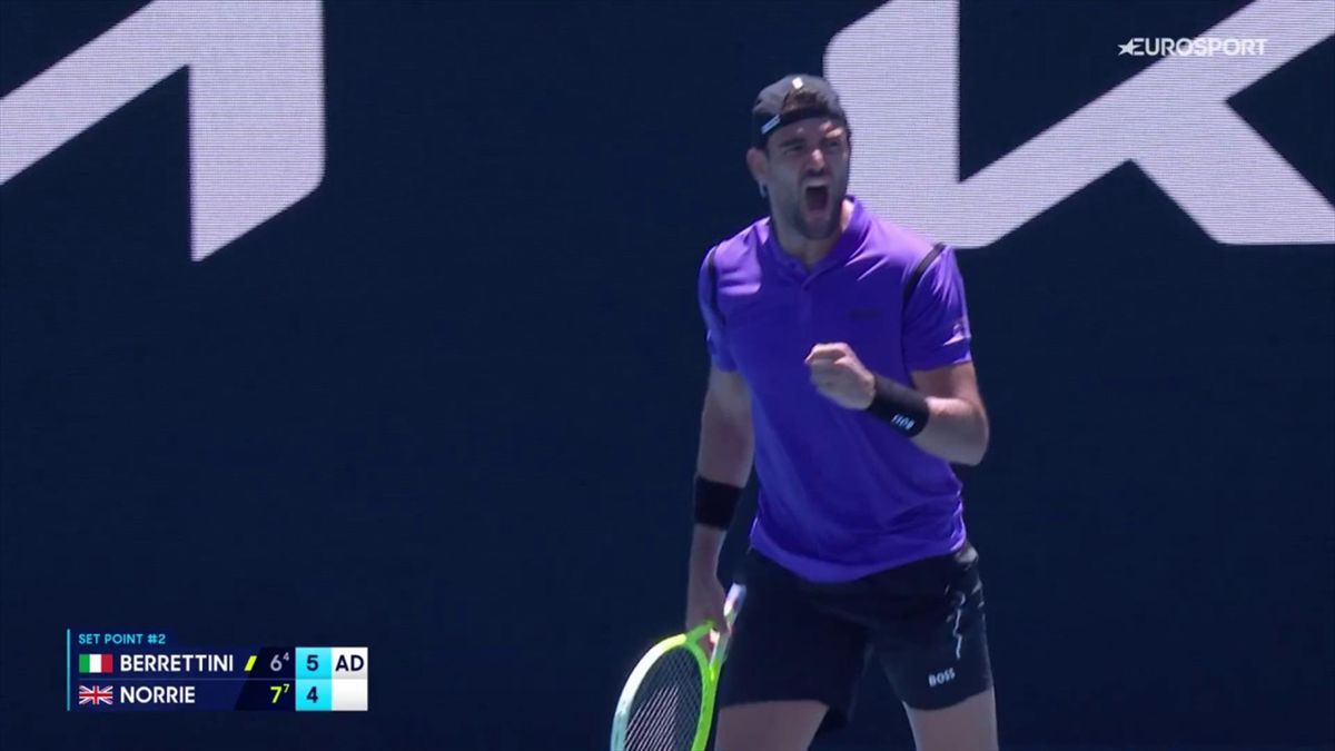 Australian Open 2025 Matteo Berrettini è al 2°T! Partenza diesel, poi Cameron Norrie si