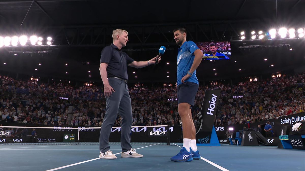 Australian Open 2025 Alexander Zverev und Novak Djokovic im