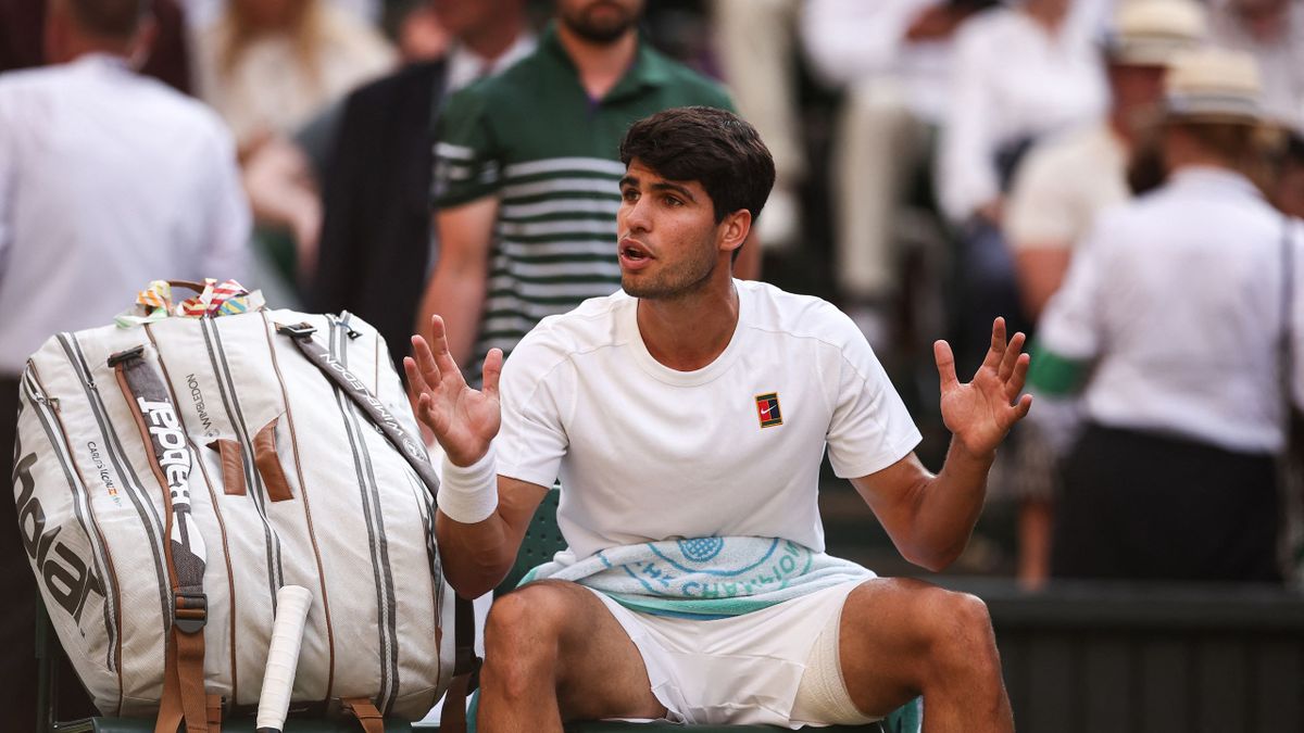 WIMBLEDON 2025 | La desesperación de Alcaraz ante el recital de Sinner: "Es  mucho mejor que yo..." - Eurosport