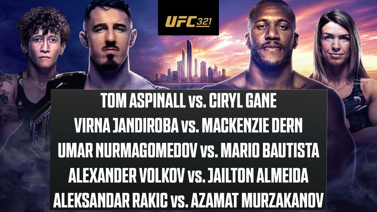 Hoe laat en waar kijk je live naar UFC 321: Aspinall vs. Gane - Eurosport