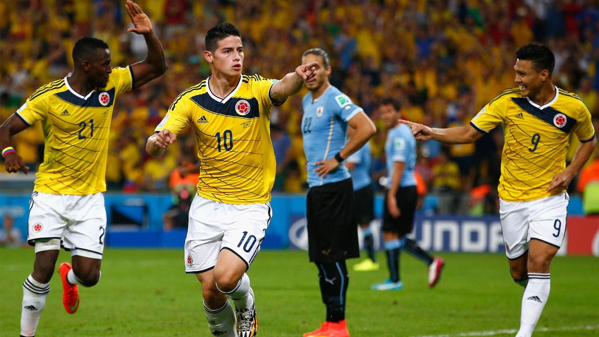 El Gol De James Rodriguez A Uruguay El Mejor De Brasil Eurosport