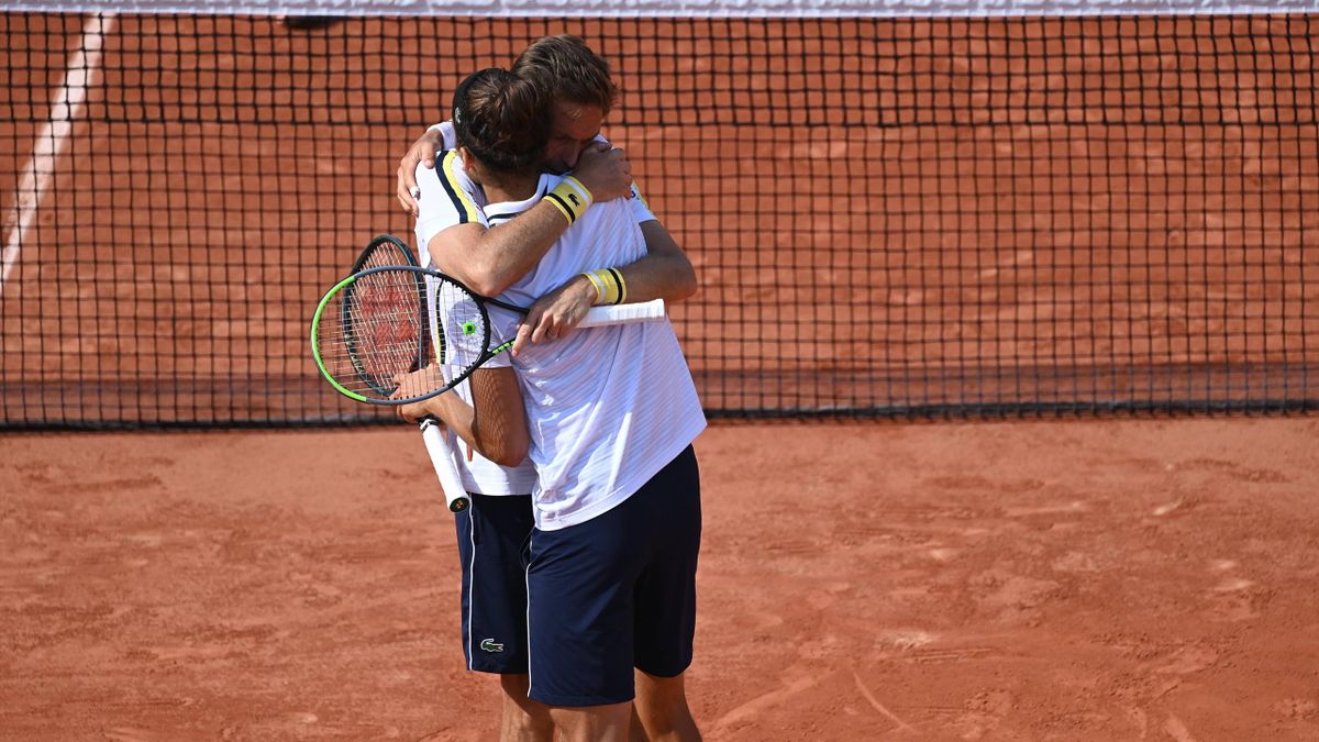 Nicolas Mahut et Pierre-Hugues Herbert à Roland-Garros en 2021