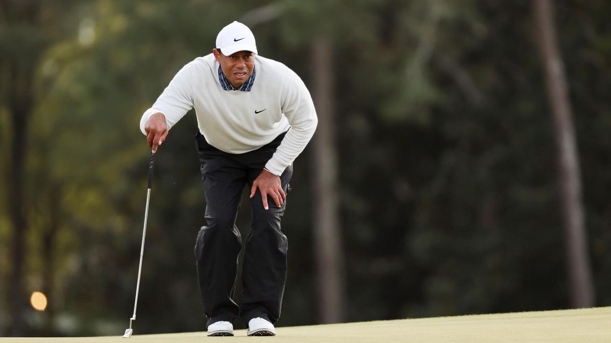 Tiger Woods lors du Masters d'Augusta 2022