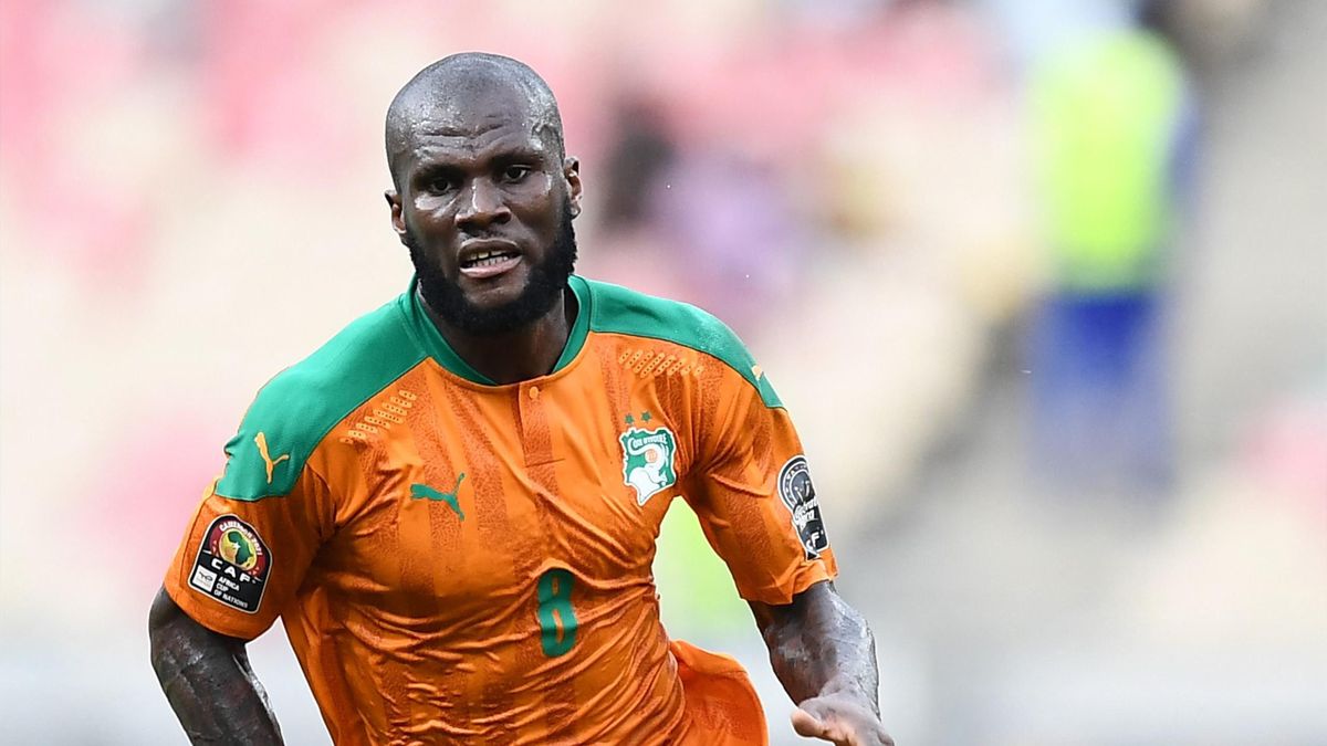 Franck Kessié in azione durante Costa d'Avorio-Sierra Leone - Coppa d'Africa 2021