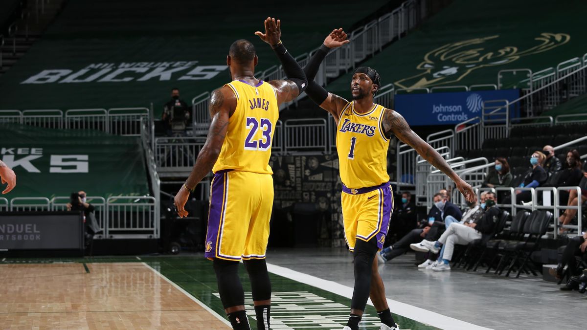 LeBron James et Kentavious Caldwell-Pope (Los Angeles Lakers)