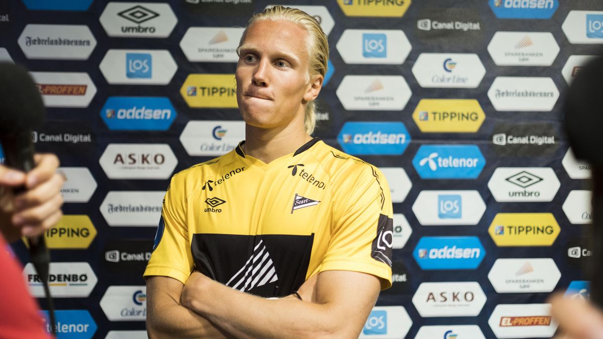 Starts Lars-Jørgen Salvesen etter kampen mellom Start og Bodø/Glimt på Sparebanken Sør arena.