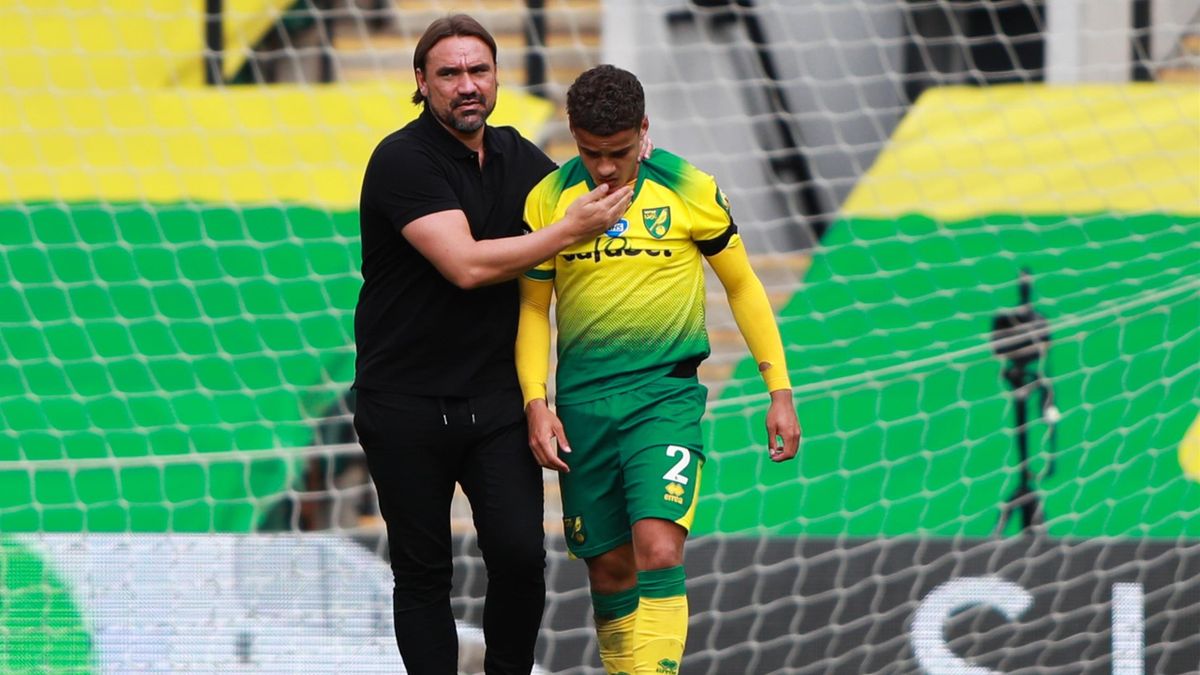 Trainer Daniel Farke (links) und Norwich City sind aus der Premier League abgestiegen
