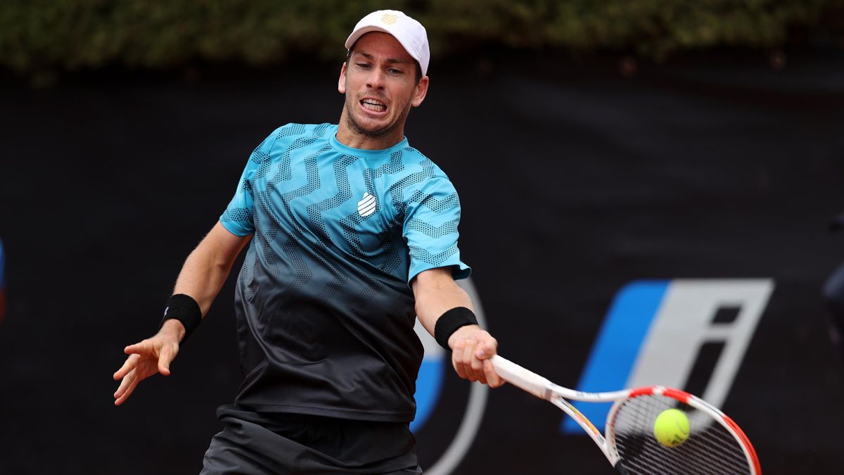 Cameron Norrie was beaten in the second round of the Italian Open