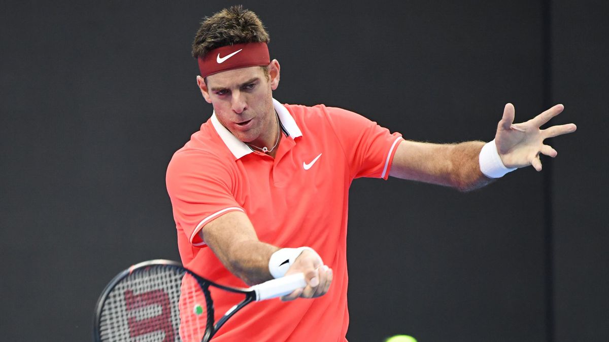 Juan Martin del Potro of Argentina hits a return during his men's singles first round match against Albert Ramos-Vinolas of Spain at the China Open tennis tournament in Beijing on October 2, 2018.