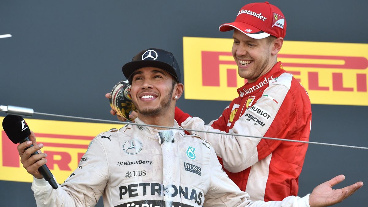 Lewis Hamilton (Mercedes), Sebastian Vettel (Ferrari) - GP of Japan 2015