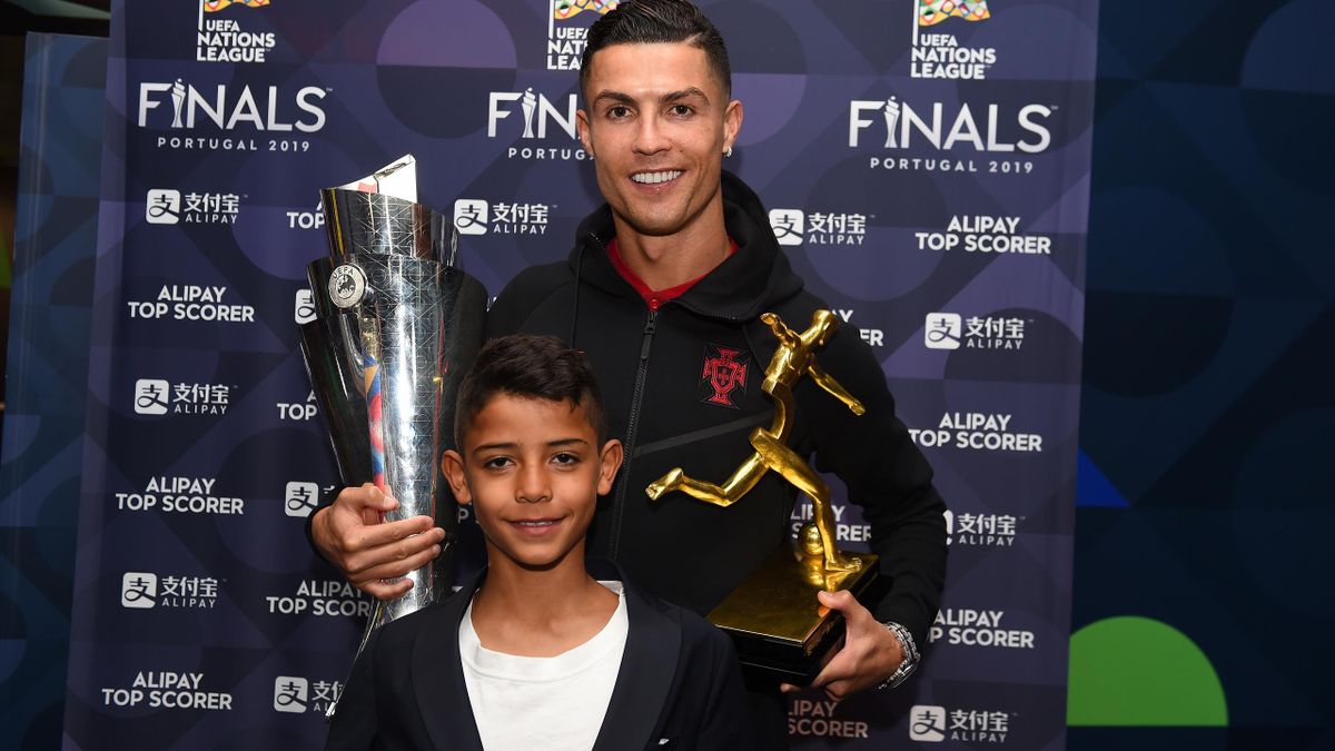 Cristiano Ronaldo and his son