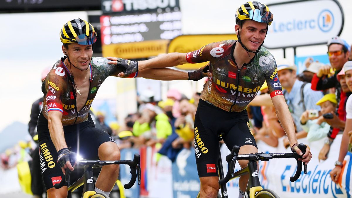 Primoz Roglic et Sepp Kuss achèvent satisfaits la 11e étape du Tour de France 2022