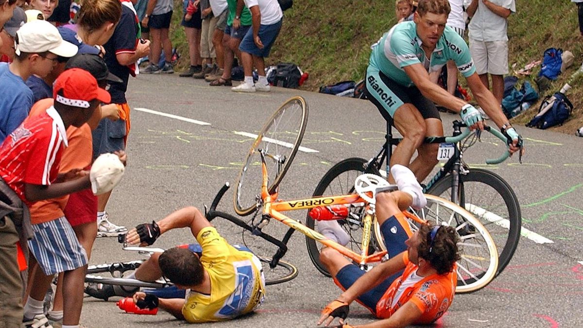 Tour de France - Geschichte(n): Wilde Stürze von Lance Armstrong, Jan