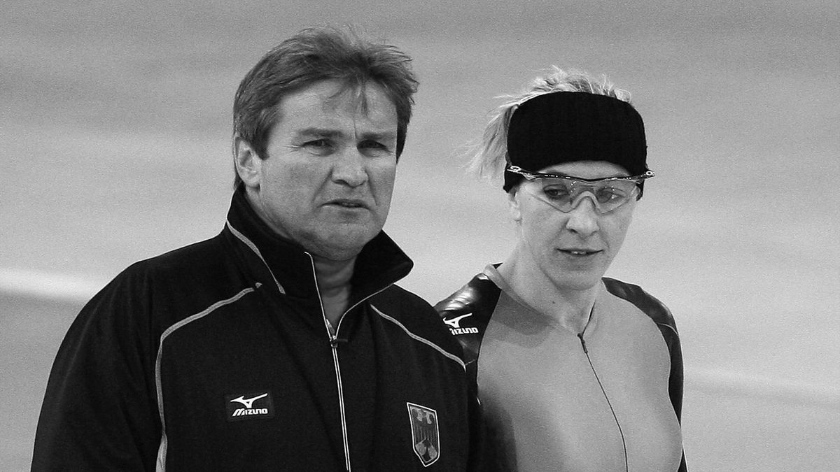 Markus Eicher (l.) trainierte als Bundestrainer auch Anni Friesinger-Postma und führte sie zu zahlreichen Erfolgen