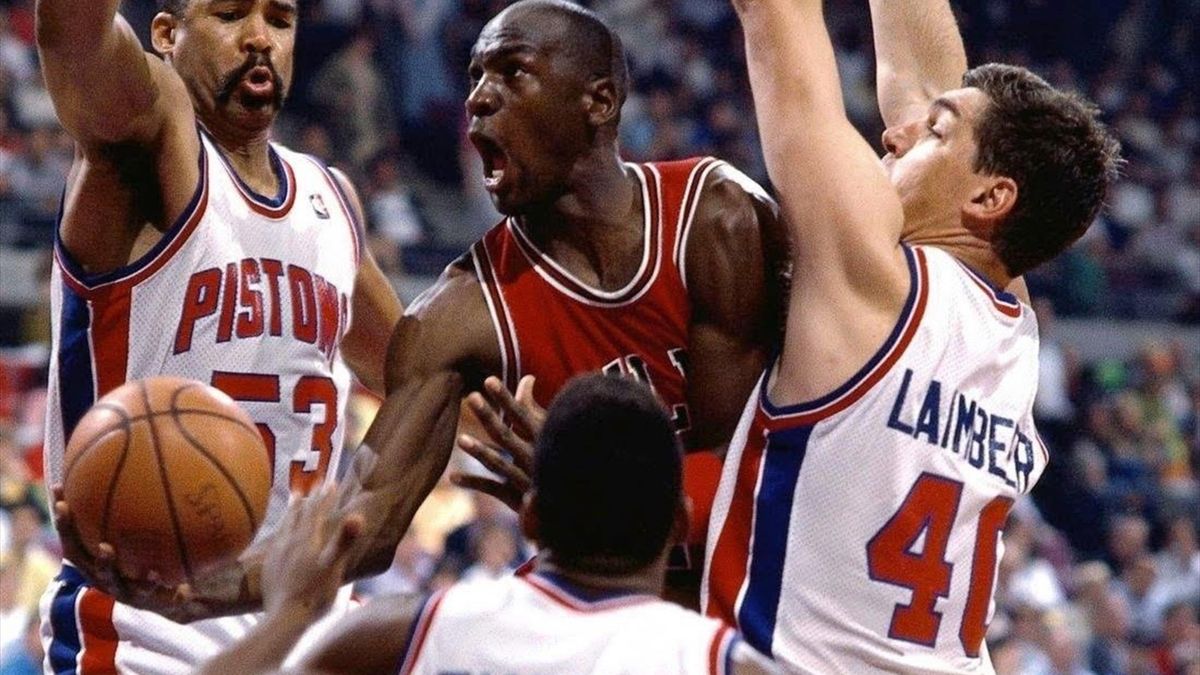 Jordan vs. Bad Boys (Pistons), la finalul anilor '80
