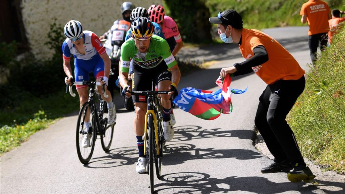 Roglic attacca sulla salita di Krabelin. Solo Gaudu e Hugh Carthy gli stanno dietro - Giro dei Paesi Baschi 2021 - Getty Images